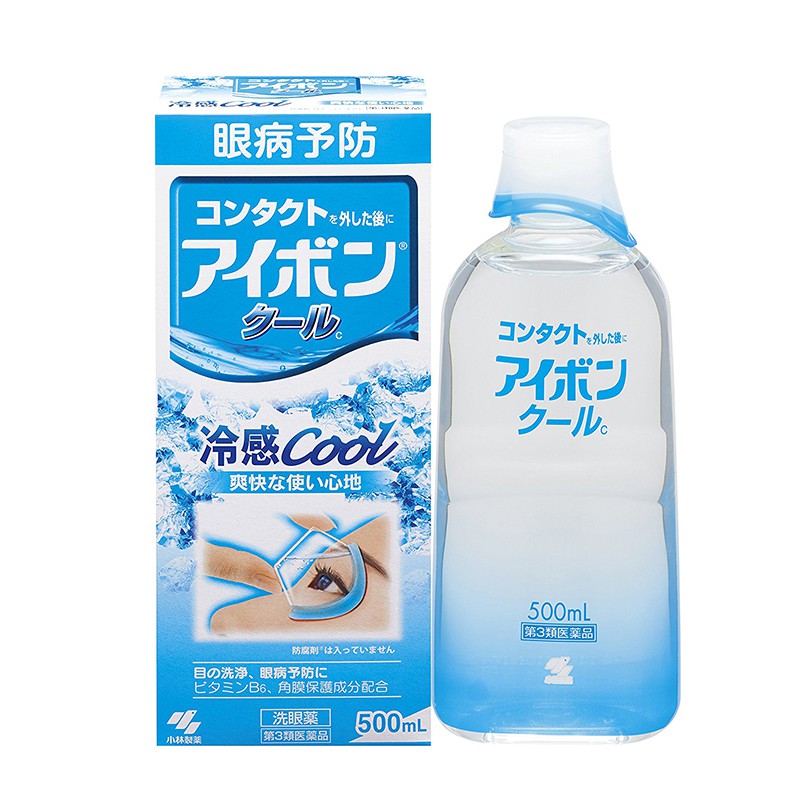 日本 小林制药 冰凉冷爽洗眼液 (天蓝色 5度) 500ml【今日特价🉐】