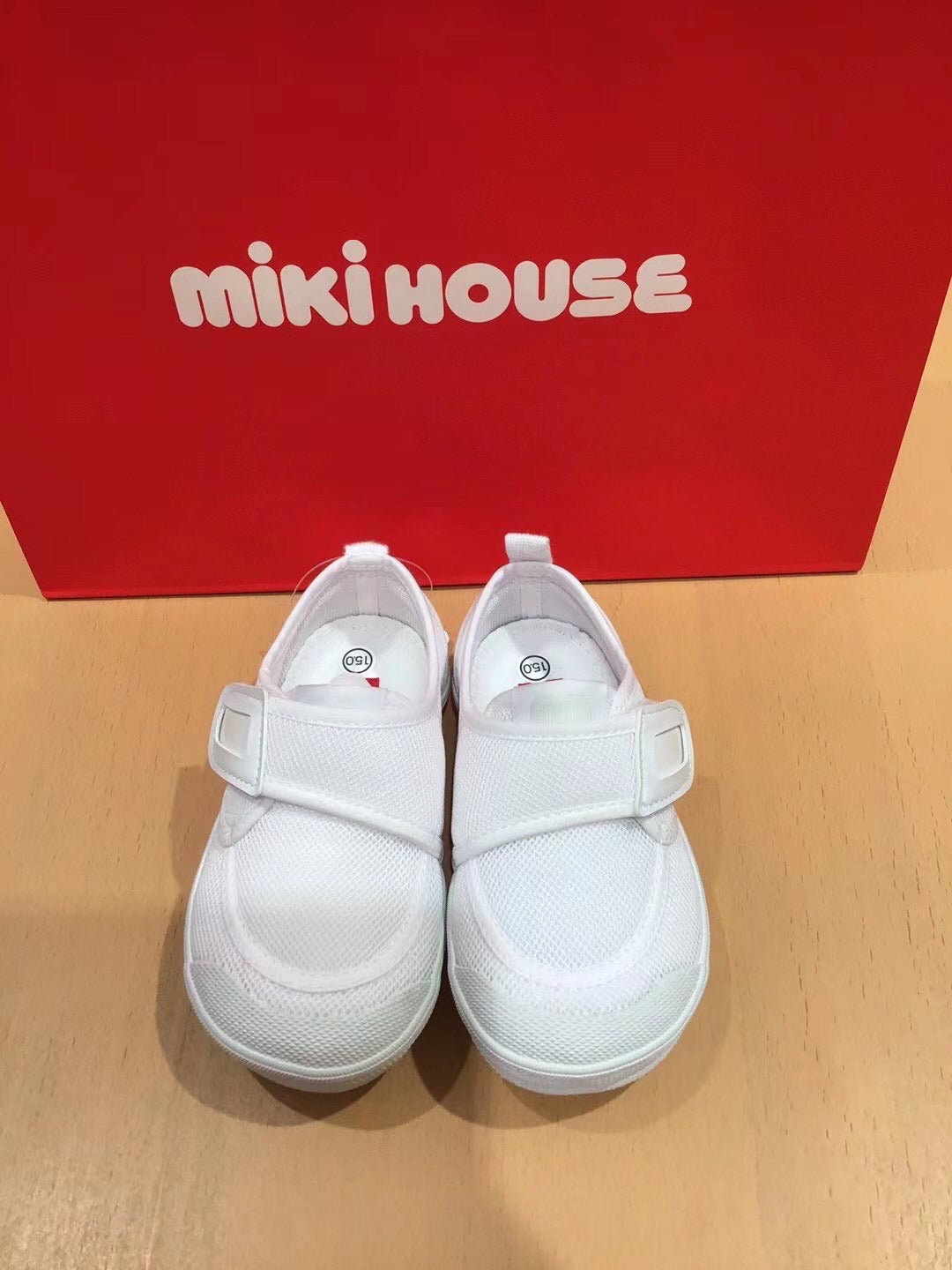 日本 mikihouse  (15-19CM) 室内小白鞋 性价比超高