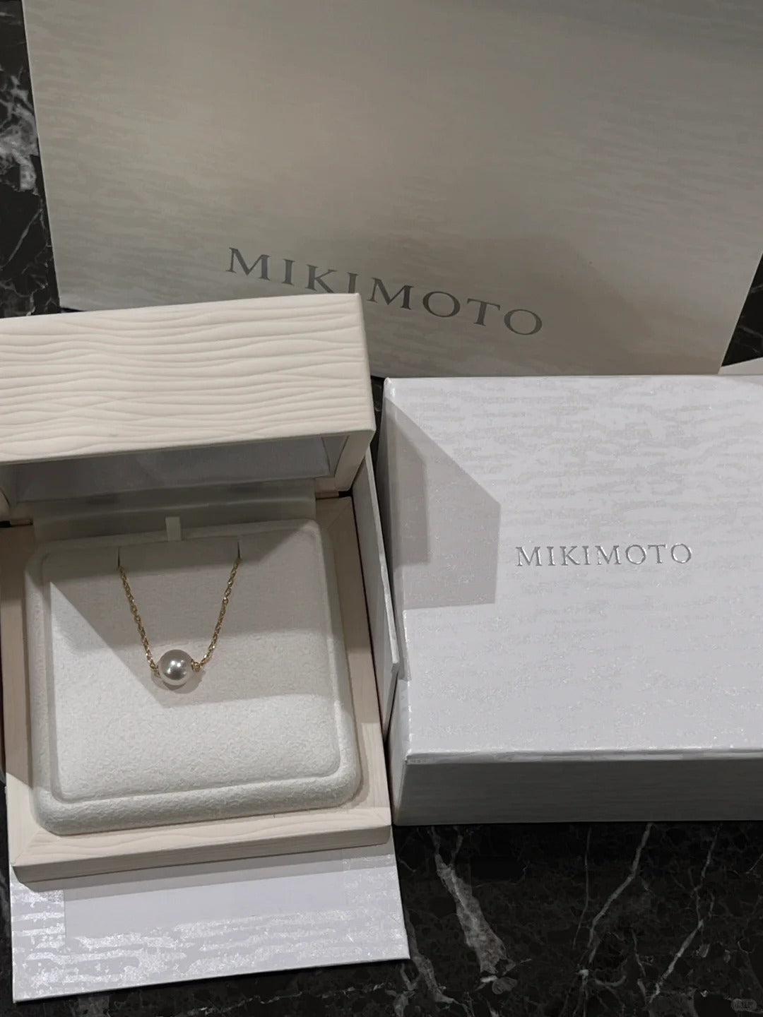 日本 mikimoto 路路通 K金链➕8mm珍珠 粉光无瑕 经典不过时的款式 42cm 不可调节