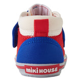 日本 mikihouse 儿童凉鞋透气 网面 刺绣 学步鞋 12-9304-573 日本制 - chuxinxiaopu