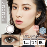 MT 18 日本美瞳 欧阳娜娜同款 fomomy mix gray 日抛 10片/盒  混合灰 虞书欣同款 - chuxinxiaopu