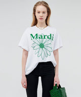 韩国 mardi mercredi 花朵短袖 胸围108cm - chuxinxiaopu