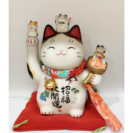 日本浅草寺招财猫 7457 11.5cm - chuxinxiaopu